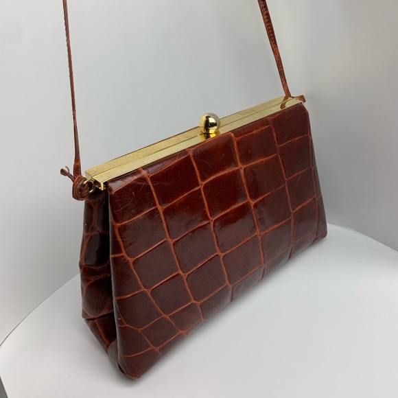ANDREA MABIANI VINTAGE ITALIAN LEATHER BAG. - Picture 1 of 3